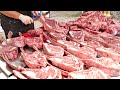 남다른 스케일! 소고기 끝판왕 초대형 토마호크, 기버터 스테이크, 와규 몰아보기 / amazing giant beef steak master / korean street food