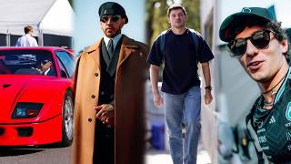 Lewis Hamilton arrives in his Ferrari F40 in Monza | Max Verstappen & more F1 Drivers arriving BTS
