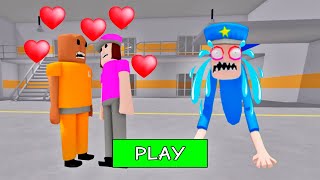 SECRET UPDATE | PRISONER FALL IN LOVE WITH BABY POLICE GIRL? SCARY OBBY ROBLOX #roblox #obby