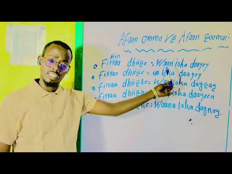 Barnoota afaan Oromo fii afaan Somali/ Barashada afka Oromo iyo afka Somali