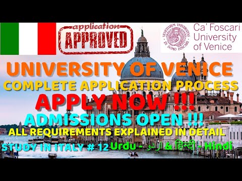 Ca'foscari University of Venice| Study in Italy | Complete application procedure 2022 | Scholarships