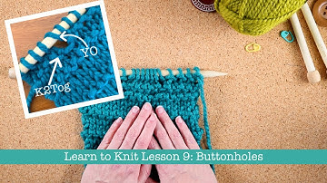 Yarnover K2tog Buttonholes