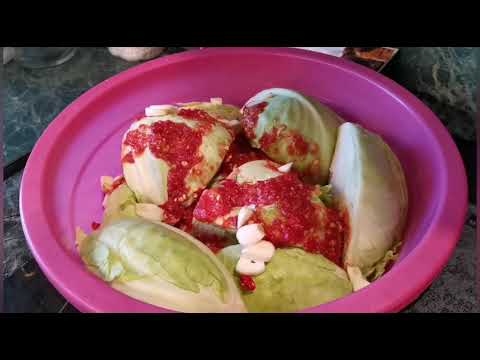 ЗАСОЛКА острой  КАПУСТЫ большими  КУСКАМИ