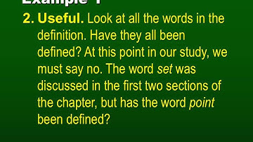 Undefined Terms and Definitions (Geometry 1.3)