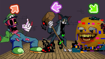 FNF Character Test  Gameplay VS Playground l VS LUIGI l VS PIBBY TOM l VS PIBBY ORANGE