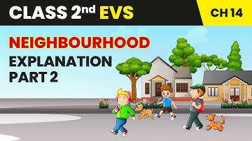 Neighbourhood - Explanation (Part 2) | Class 2 Environmental Studies Chapter 14 | CBSE 2025-26