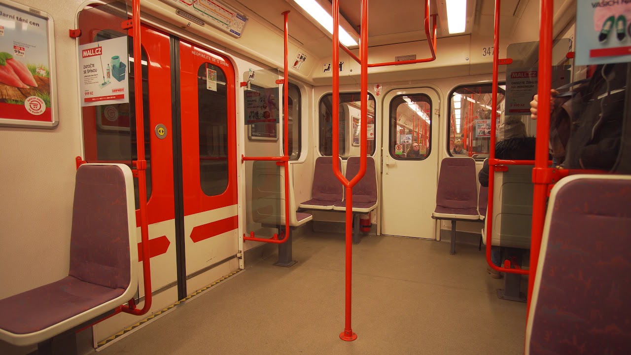 Czech Republic, Prague, metro ride from Nové Butovice to Hůrka