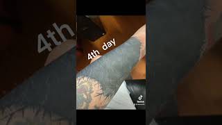 Blackout Tattoo Healing 1Week