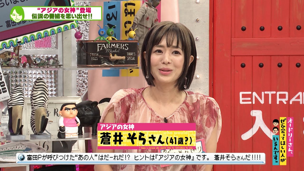“アジアの女神”蒼井そらさんがオドぜひに登場！(オードリーさん、ぜひ会ってほしい人がいるんです。)