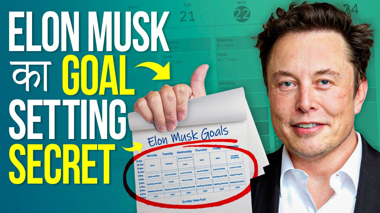 TIME BLOCKING How to Set Goals and Achieve Them Like Elon Musk  Hindi