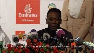 FIFA World Cup 2014: Emirates Global Ambassador, Pele tours Dubai