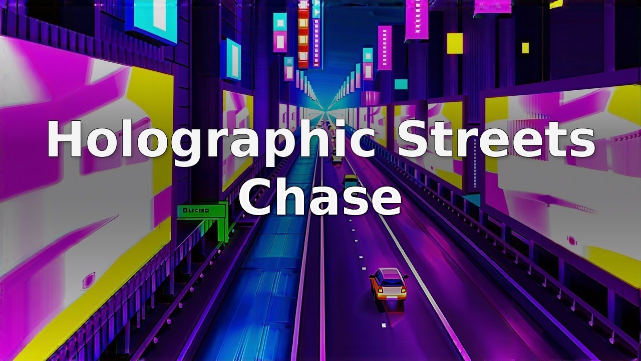 Holographic Streets Chase - Driving Synthwave for Action Scenes