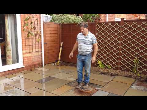 Laying An Indian Sandstone Patio