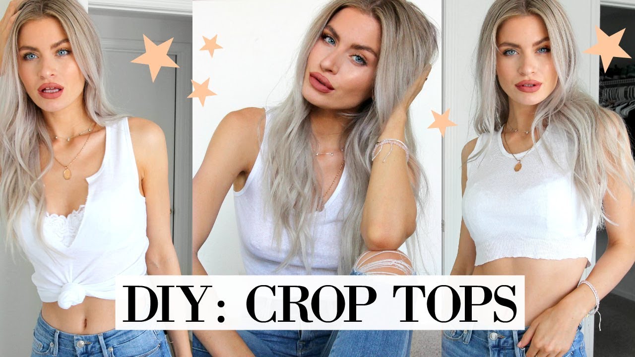 D.I.Y: CROP TOPS OUT OF TANK TOPS - AND QUICK! YouTube