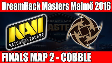 Natus Vincere vs NIP | Grand Finals Map 2 (Cobblestone) DreamHack Masters Malmö 2016