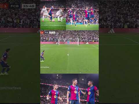 اهداف برشلونه وريال مدريد 5 2 مباراه مجنونه