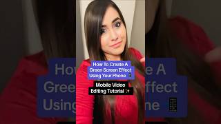 InShot Tutorial: How To Create A TikTok Green Screen Effect  #shorts