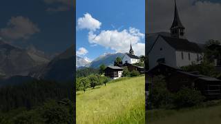 Magnificent View Of Ernen Switzerland From Car Window 