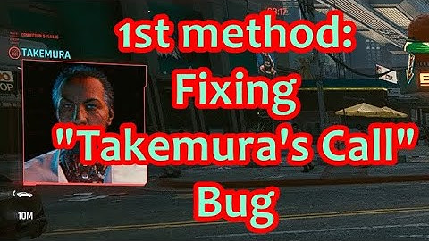 Cyberpunk 2077: "Fixing" Takemura