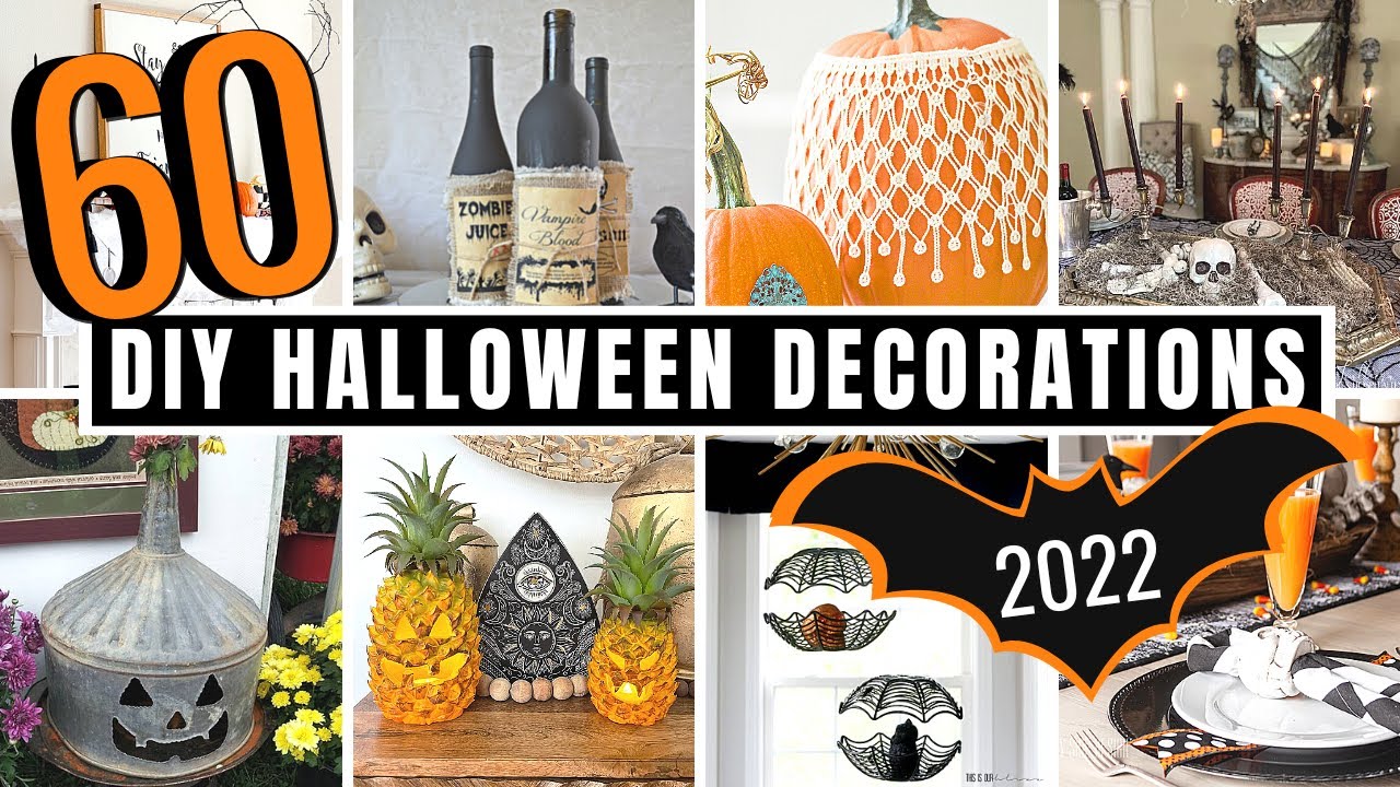 60 EASY Halloween Decorations to DIY on a BUDGET! - YouTube
