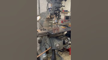 Counterboring 10mm plate on the Bridgeport Mill! #workshop #milling