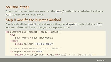 How to Fix the POST Method Not Working in Django