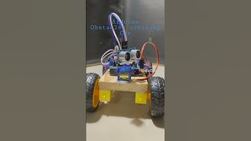Arduino obstacles avoiding car #shorts #science #robotics #arduino