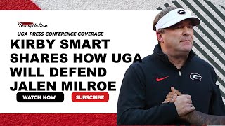 WATCH: UGA football coach Kirby Smart on facing Alabama QB Jalen Milroe