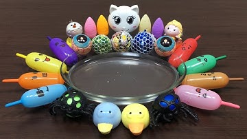 Mixing Random Things into Clear Slime !! Satisfying Slime Videos