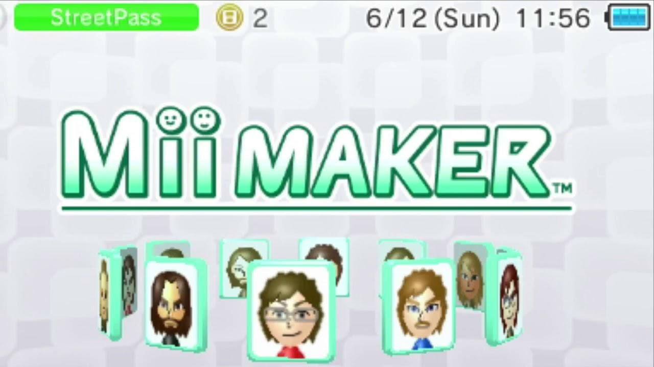 Make a Mii 3DS Mii Maker YouTube