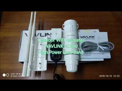 Wavlink AC600 High Power Dual Band Outdoor Wifi Repeater - YouTube