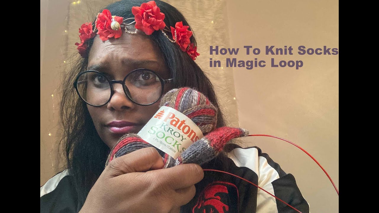 How To Knit Socks in Magic Loop -Cuff Down