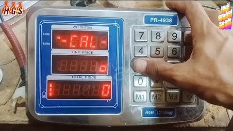 Japan technology weight scale calibration & All setting 👌haji global scale