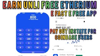 EARN UNLI FREE ETHERIUM CRYPTO INSTANT PAY OUT COINBASE screenshot 5