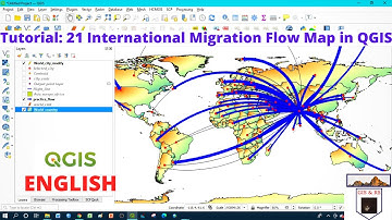 How to Prepare International Migration Flow Map in QGIS English