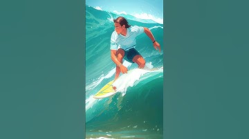 Surfing Waves #comfyui #animatediff #stablediffusion #controlnet #aianimation #gifs #ai #anime