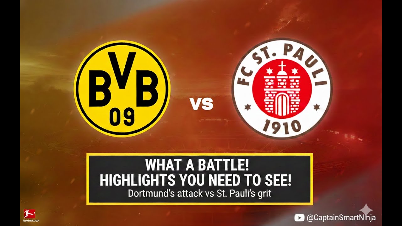 2026 German Bundesliga,Borussia Dortmund VS St  Pauli
