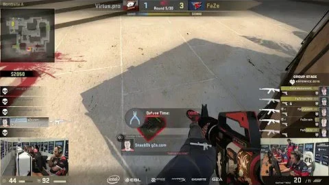 Snax 1v5 Ninja Defuse vs. FaZe (IEM Katowice 2016)