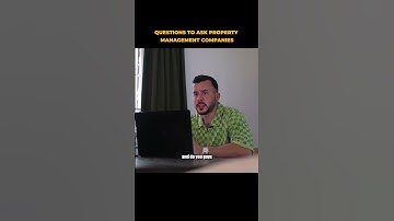 Questions to ask property management companies!