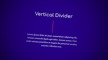 002 - How to create a Vertical Divider in Divi