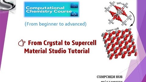 Crystal Structure and Supercell Creation in Material Studio | Step-by-Step Guide for Beginners