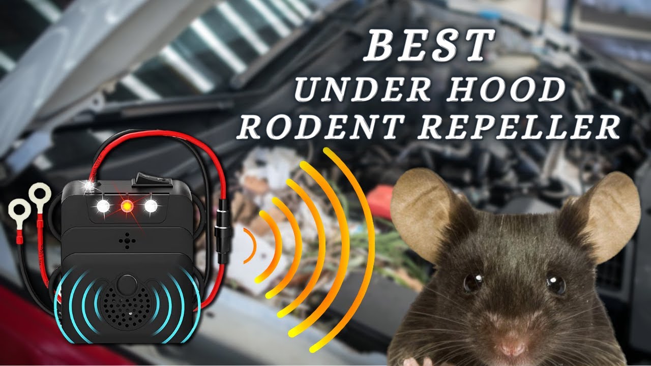 Under Hood Animal Pest Repeller Vehicle Rodent Repellent Ultrasonic Rat W4F4 