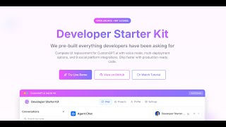 Open Source UI for CustomGPT.ai RAG API | Developer StarterKit