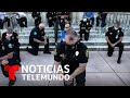 Mire aquí los emotivos gestos de la policía en solidaridad por la muerte de George Floyd | Telemundo