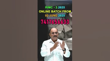 RIMC 2 2025 Online Course | RIMC December 2025 Entrance Exam Online Preparation