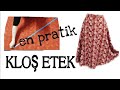 EN PRATİK KLOŞ ETEK /ETEĞİ İSTİYORUM YAZ SENİN OLSUN...practical flared skirt #klosetek #easyskirt