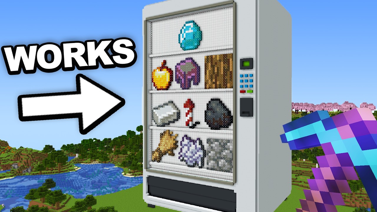 I Built A Working ITEM Vending Machine In Minecraft