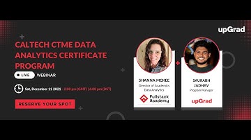 Caltech CTME Data Analytics Certificate Program