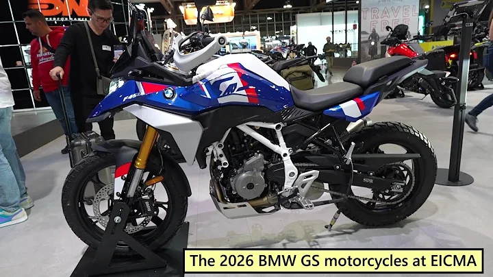 The 2026 BMW GS motorcycles at EICMA show Italy