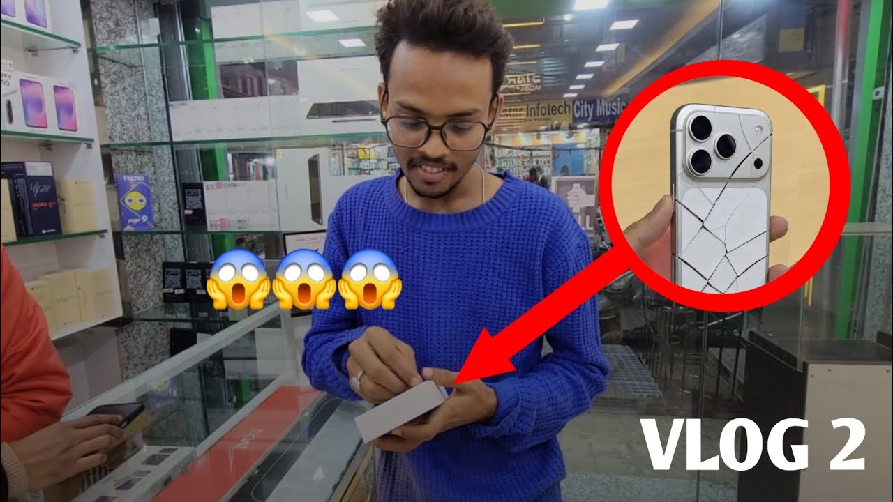New iphone lene gya tha  yeh kya hua 😱😱😱Vlog 2 .......